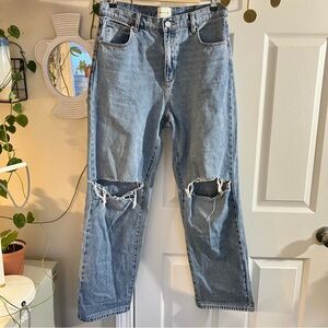 ABRAND Distressed Blue Jeans